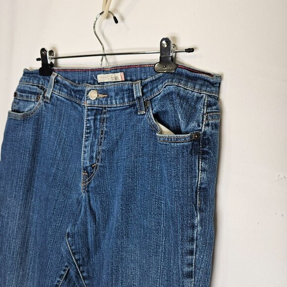 Levis Womens 550 Relaxed Fit Bootcut Jeans Size 12 Medium Blue Denim Casual - Picture 6 of 11